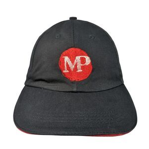MP Strapback Hat Black One Size Adjustable Embroidered 6 Panel